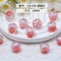 Clear Tulip Resin Beads 16mm Round Translucent Sparkle 10pcs 10