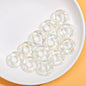 Acrylic Doughnut Spacer Beads 21mm Transparent Plating 50pcs 4