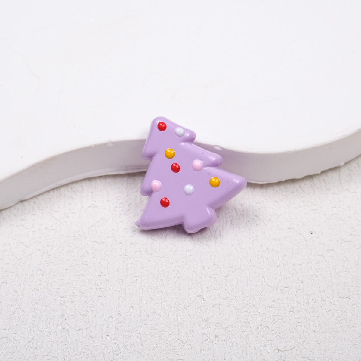 Lit Christmas Tree Acrylic Beads 21mm Colorful Holiday 20pcs 18