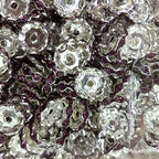 Rhinestone Wavy Spacer Beads 12mm Red Crystal 50pcs 4