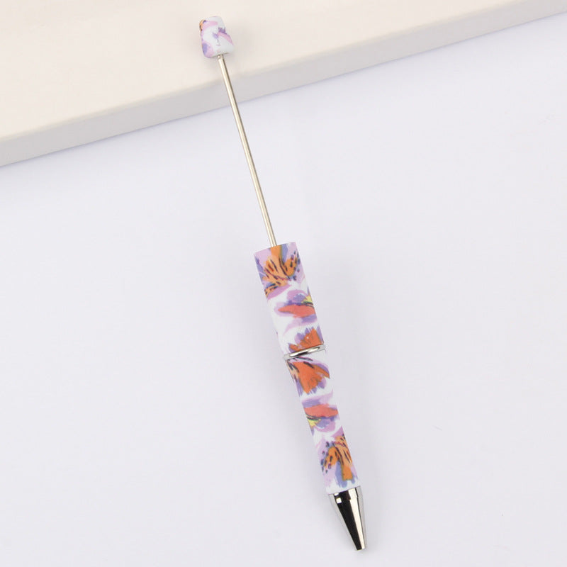 Beadable Pen Printed Pattern Plastic Light Weight