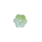 Vintage Lily-Shaped Glass Beads 8x12mm Pastel Translucent 30pcs 5