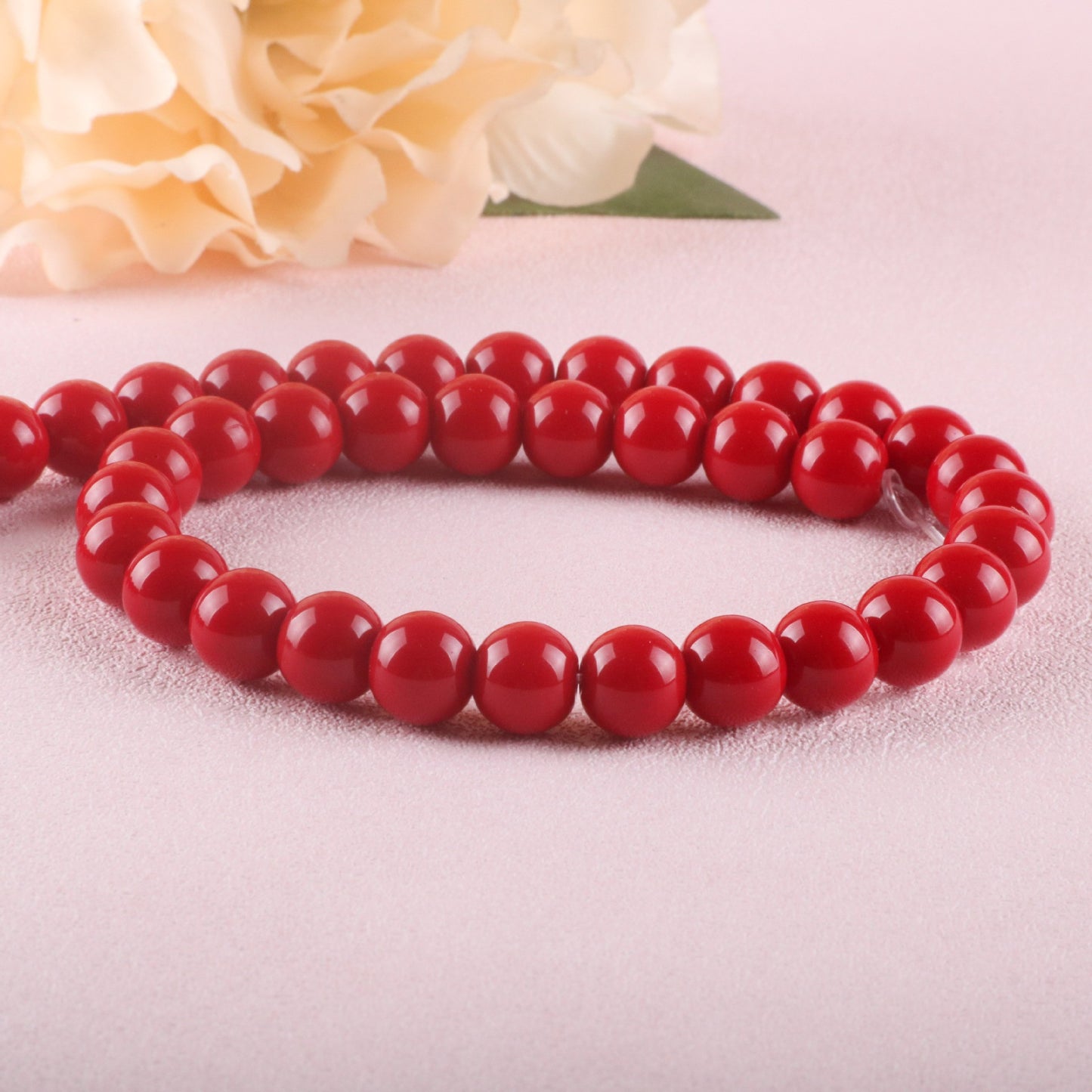 Color Transparent Glass Beads 4mm Vibrant Round Smooth 98pcs 23