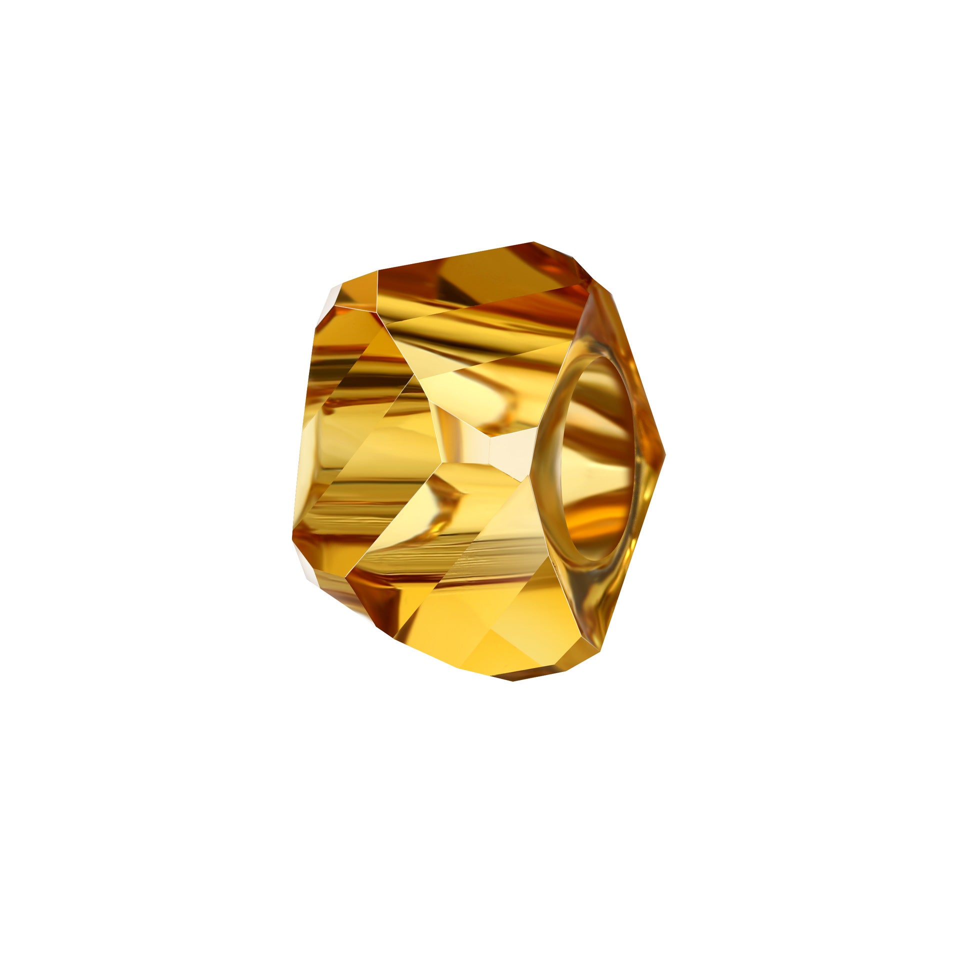 Resin Large Hole Spacer Beads 8 14mm 40pcs Imitation Crystal 6