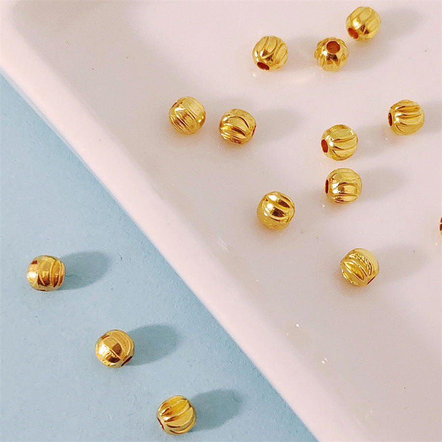 Alloy Watermelon Spacer Beads 2.5 3.5mm Tibetan Style 100pcs 6