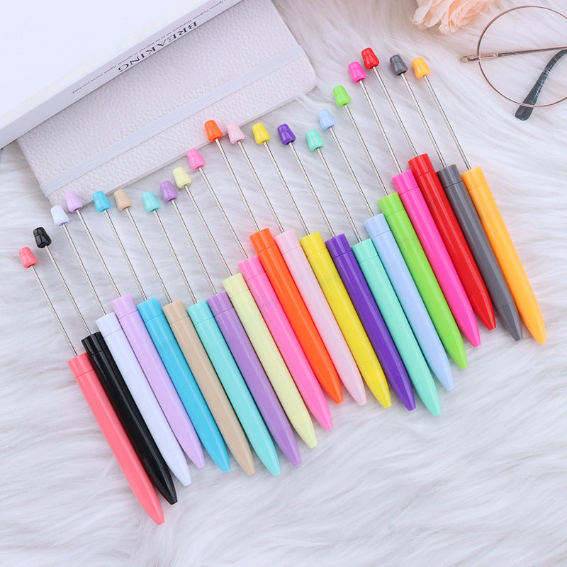Beadable Ballpoint Pen Long Refillable Printable Personalized Stickers 2