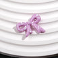 Splashed Ink Pattern Bow Acrylic Beads 29mm Colorful 20pcs 11