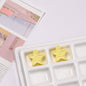 Colorful Recessed Star Acrylic Beads 17mm Mixed Colors 20pcs 14
