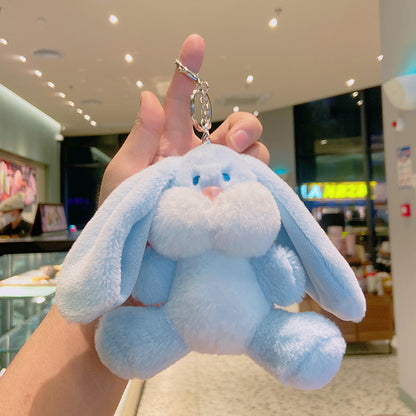 Plush Rabbit Couple Keychain Soft Pastel Bunny Charm 7