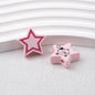 Star Acrylic Beads 22mm Cat Pattern Glossy Colorful 20pcs 13
