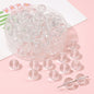 Imitation Jade Transparent Glass Beads 10mm 38pcs Mixed Colors 8