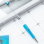 Beadable Ballpoint Pen Hollow Tube Transparent Colorful 18cm 20