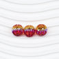 Transparent Flat Fireworks Acrylic Beads 15mm Sparkling Mixed 20pcs 15