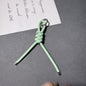 Braided PU Leather Keychain Knot Design Colorful 15cm 3pcs 19