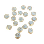 Imitation Pearl Irregular Flat Acrylic Beads 14mm 1pc Beige Rice White 5