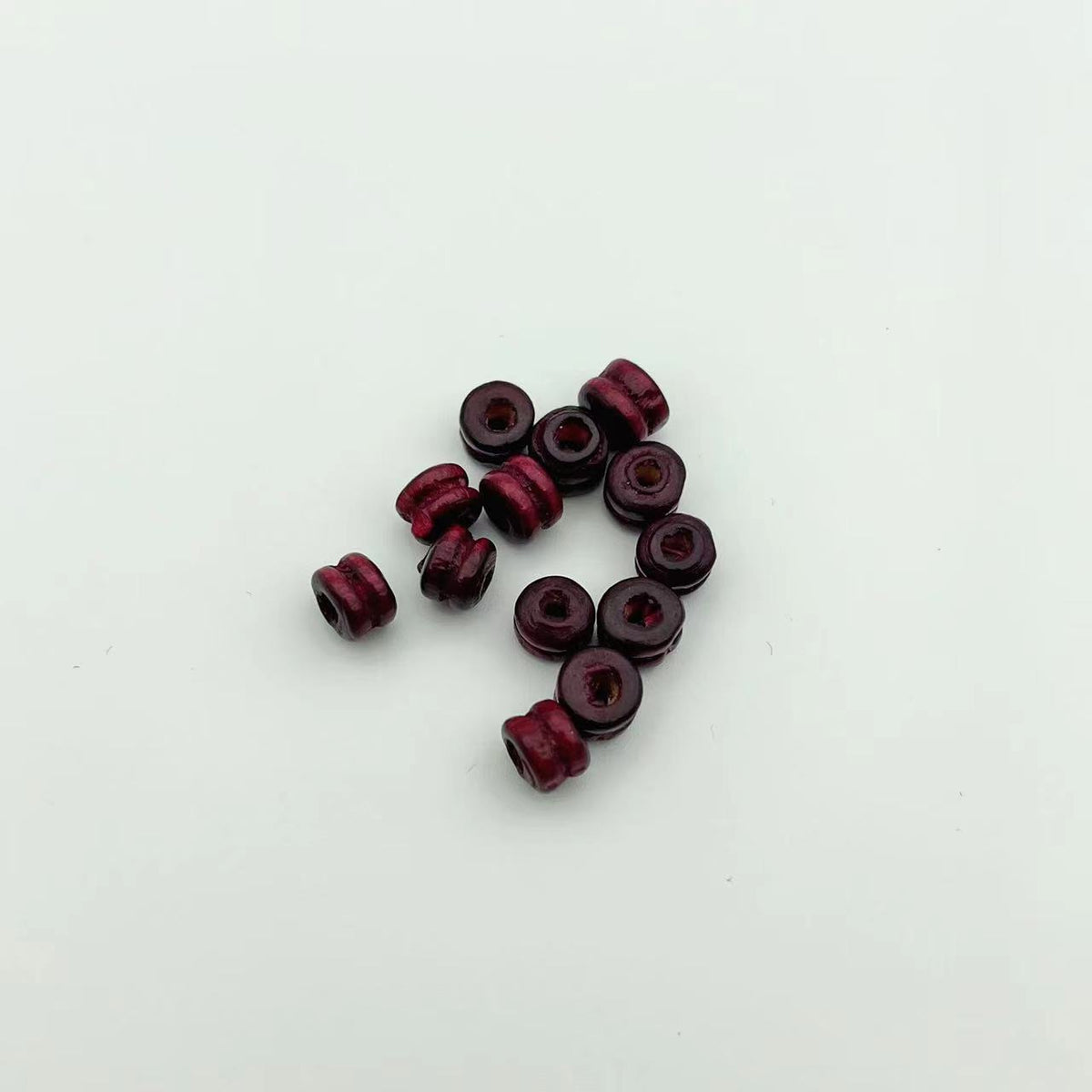 Wood Two Section Spacer Beads 6mm Multi-Color 1000pcs 3