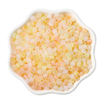 Cat Eye Jade Ice Seed Glass Beads 4mm Soft Pastel Translucent 150pcs 31