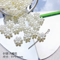 Pearl Flower Acrylic Beads 10-11mm Japanese Imitation 20pcs 6