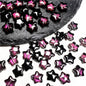 Czech Glass Beads Star 8mm Translucent Soft Color Gradient 50pcs 28