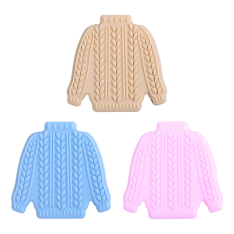 Silicone Focal Beads Sweater Cable Knit Pattern 20pcs 5