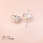 Transparent Bow Series Acrylic Beads AB Colored Plating 13