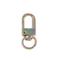 Colorful Zinc Alloy Keychain Clasps 32mm Plating 10pcs 18