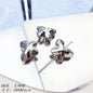 Flower Acrylic Beads Glossy Silver Tone Floral Detail CCB Plastic 100pcs 11