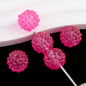 Transparent Glow In The Dark Resin Bubblegum Beads 16mm Textured 20pcs 8