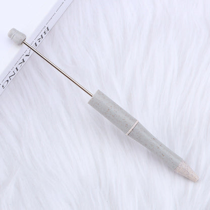 Beadable Pen Biodegradable ABS Wheat Straw Speckled Pastel Colors 9