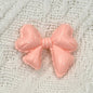 Hand Painted Balloon Bow Acrylic Beads 33mm Solid Color 10pcs 12