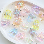UV Plating Money Bag Acrylic Beads 22mm Translucent Pastel 20pcs 2