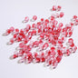 Frosted Round Glass Beads 10mm Soft Matte Finish Gold Flecks 50pcs 12