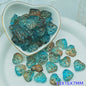 Transparent Bow Pattern Heart Glass Beads 14x16x7mm 25pcs 11