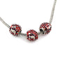 Christmas Series Colorful Enamel Metal Beads Large Hole 1pc 7