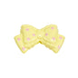 Polka Dotted Double Layer Bow Acrylic Beads 25mm Colorful Glossy 10pcs 13