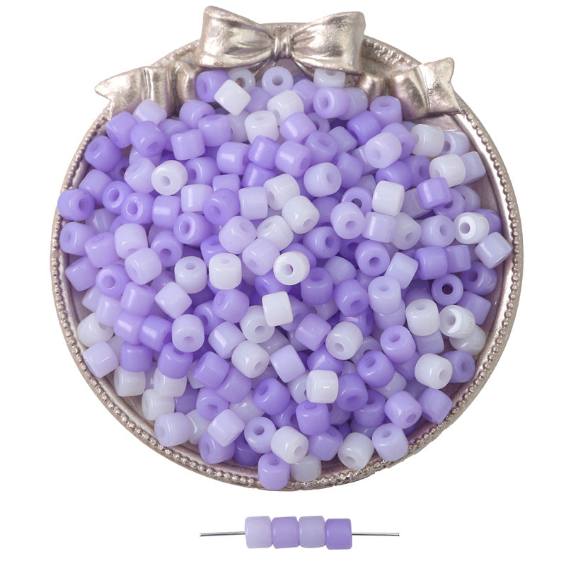 Acrylic Tube Beads 6x5mm Soft Pastel Colors 200pcs 8