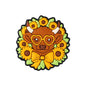 Silicone Focal Beads Highland Cow Holding Sunflower Daisy 6