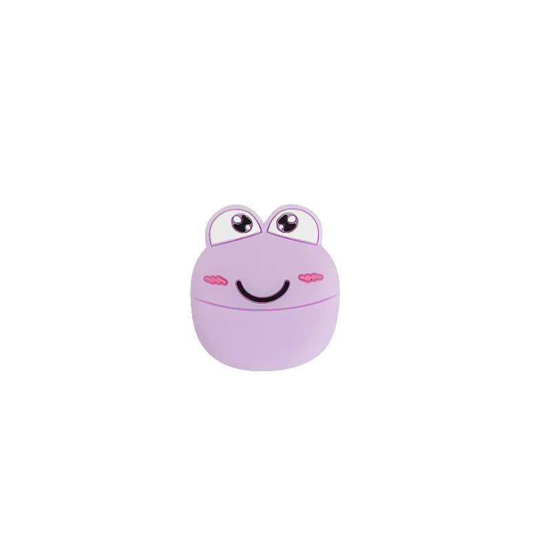 Silicone Focal Beads Frog Smiling Face Pastel Colors 20pcs 7