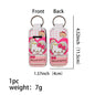 Neoprene Chapstick Holder Keychain Sanri Pattern Kawaii Animal 3pcs 12
