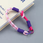 Dual Color Knotted Double Ring Phone Wristlet Keychain Nylon 3pcs 17
