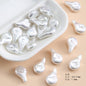 Vintage Imitation Pearl Starfish Series Acrylic Beads Textured Glossy 2pcs 8