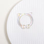 Clear Cat Head Acrylic Beads 23mm Transparent Frame 10pcs 9