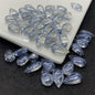 Czech Glass Beads Teardrop 8mm 14mm Glossy Purple Pink Iridescent 100pcs 23