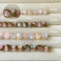 Pearlescent Gradient Resin Beads 8/10mm Pink Brown 50pcs 5