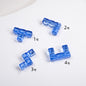 Clear Terris Block Acrylic Beads 20mm Translucent Geometric 50pcs 15
