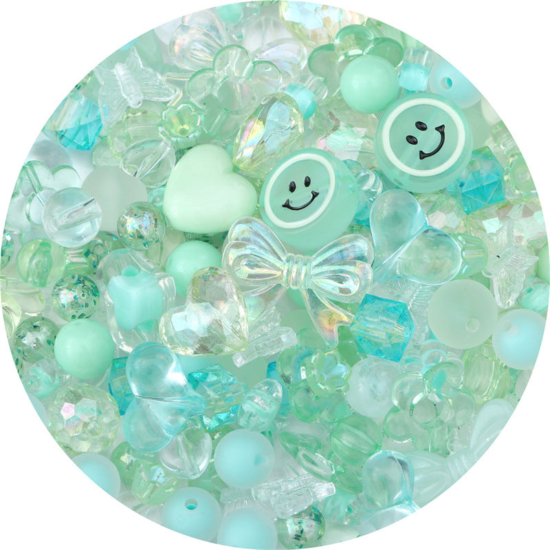 Mixed Style Acrylic Beads Colorful Hearts Bows Gems Assorted 9