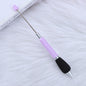 Beadable Ballpoint Pen Comfortable Grip Sponge Sheath Black Ink 1.0mm 17