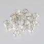 Hollow Heart Acrylic Beads 11x12mm CCB Plastic Mixed Colors 100pcs 7