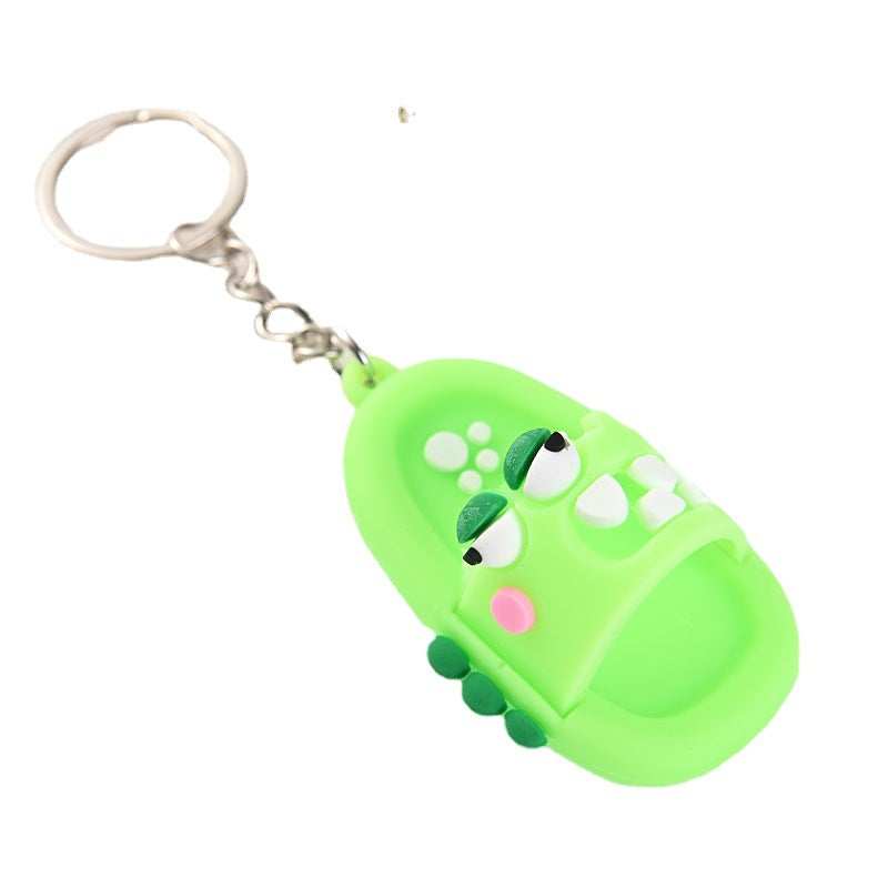 Cartoon Slipper Keychain PVC Soft Adhesive Colorful 5.9cm 5
