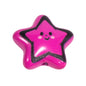 Colorful Smiley Star Acrylic Beads 22mm Glossy 10pcs 13